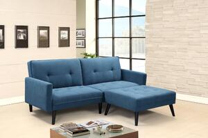 Háromszemélyes kanapé Charis (Zsámoly el) (kék). 1008071
