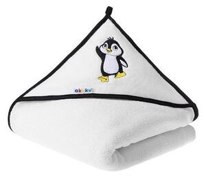 Kapucnis fürdőlepedő 100*100 cm - Pingvin