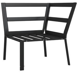 VidaXL acél kerti szék homokszínű párnákkal 76 x 76 x 79 cm