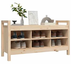 VidaXL tömör fenyőfa előszoba pad 110 x 40 x 60 cm