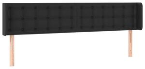 LED-es Fejtámla - Műbőr - Fekete - 163cm
