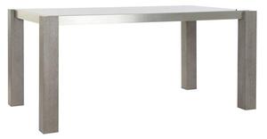 Ebédlő asztal cserfa aluminium 160x92x74 szürke