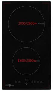 VidaXL 2 égős indukciós főzőlap érintésérzékeny vezérlőpanellel 3500 W