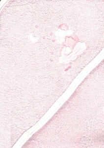 Trimex kapucnis,frottír fürdőlepedő 70*80 cm - rózsaszín bárány