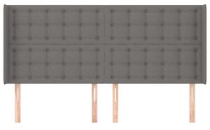 Fejtámla - Szövet - Sötétszürke - 203x16x118/128cm