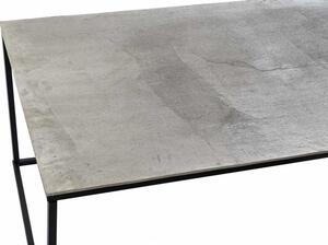 Kávézó asztal fém aluminium 111,7x61x43