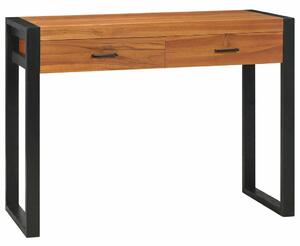 Újrahasznosított tíkfa íróasztal 2 fiókkal 100 x 40 x 75 cm