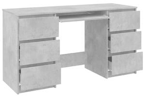 Betonszürke forgácslap íróasztal 140 x 50 x 77 cm