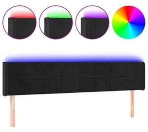Bársony LED Fejtámla - Fekete - 203cm