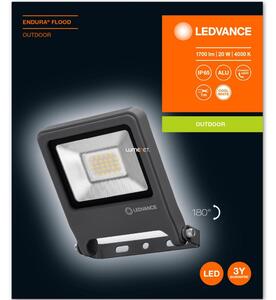 Ledvance Endura Flood 20W 4000K 1700lm IP65 szürke kültéri LED reflektor