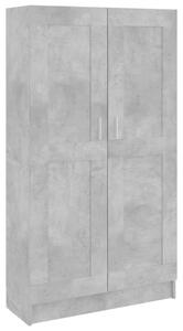 Betonszürke forgácslap könyvszekrény 82,5 x 30,5 x 150 cm