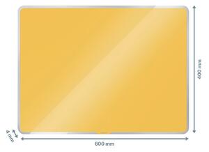 Cosy sárga üveg mágnestábla, 60 x 40 cm - Leitz