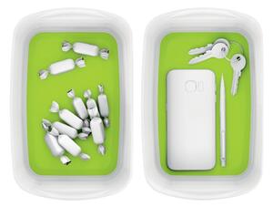 MyBox fehér-zöld asztali tárolódoboz, hossz 24,5 cm MyBox - Leitz