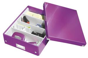 Office lila rendszerező doboz, hossz 37 cm - Leitz