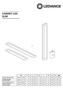 Ledvance Cabinet LED Slim Two Light 11W 3000K 530lm 300mm konyhai pultvilágító szenzorral, 2 db/csomag