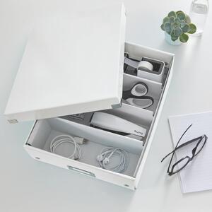 Office fehér rendszerező doboz, hossz 37 cm Click&Store - Leitz