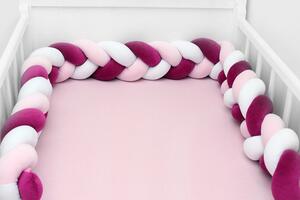 Scamp Fonott rácsvédő 210cm - Fehér/rózsaszín/pink
