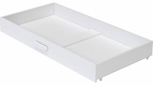 Baby Shop Basic gurulós ágyneműtartó 70*140 cm-es ágyhoz - bordázott fehér