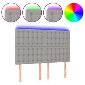 Modern LED-es Ágyfejtámla - Szövet - 144x128cm