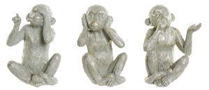 Figura műgyanta 6,5x5,5x9,5 majom 3 féle (készletről)