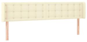 Krémszínű műbőr led-es fejtámla 203 x 16 x 78/88 cm