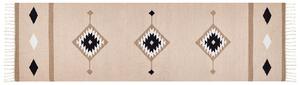 Színes kilim pamutszőnyeg 80 x 300 cm BERDIK