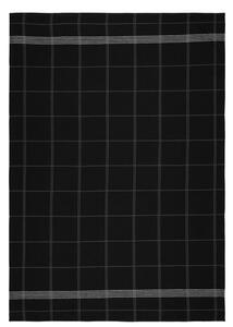 Geometric fekete pamut konyharuha, 50 x 70 cm - Södahl