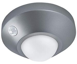 Ledvance Nightlux Ceiling Silver LED lámpa fény és mozgásérzékelővel 3xAAA elemmel