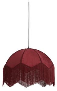 Borvörös függőlámpa textil búrával ø 60 cm Malacia – Light & Living