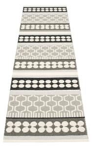 Szürke-krémszínű kültéri-beltéri futószőnyeg 70x270 cm Asta Warm Grey – Pappelina
