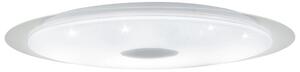 Eglo Moratica-A szabályozható mennyezeti LED lámpa távirányítóval, 76 cm, fehér-kristály hatású