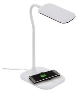 Asztali lámpa, LED, 3,4 W, telefontöltős, EGLO Masserie, fehér (VLMAW)