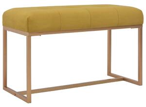 Elegáns Bársony Pad - Mustársárga - 80 cm