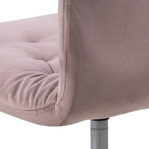 Wendy rózsaszín bársony borítású irodai szék - Actona