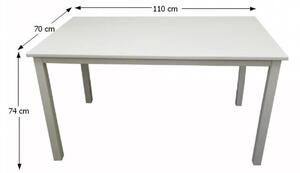 Étkezőasztal 110 cm Astre (fehér). 1015234