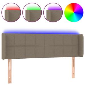 VIDAXL LED-es Ágyfejtámla - Szövet - 147x16x78/88cm