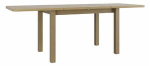 Asztal Victorville 123, Sonoma tölgy, 76x80x140cm, Hosszabbíthatóság, Laminált forgácslap, Váz anyaga, Részben összeszerelt, Bükkfa