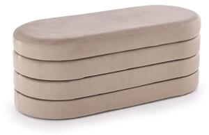 Tárolós pad, 110 cm, bézs - CITRONNIER