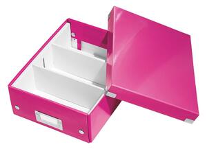 Office rózsaszín rendszerező doboz, hossz 28 cm - Leitz