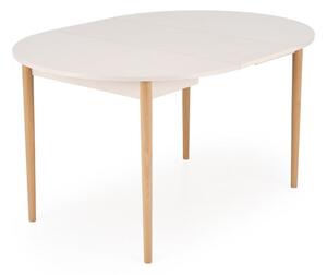 Kihúzható étkezőasztal, 102-142 cm, asztallap: kasmír, lábak: natúr - TOURNIQUET