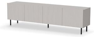 TV-szekrény, 200 cm, kasmír / fekete - PAUXOS
