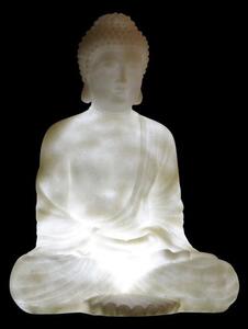 Lámpa asztali üveg 25x17x31 buddha matt