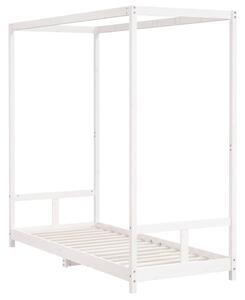 VidaXL fehér tömör fenyőfa gyerekágykeret 80 x 200 cm