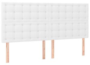 4 db fehér műbőr fejtámla 100x5x78/88 cm