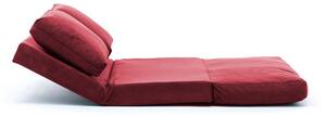 Design összecsukható kanapé Wandella 120 cm piros-barna