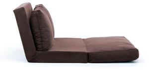 Design összecsukható kanapé Wandella 120 cm barna