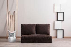 Design összecsukható kanapé Wandella 120 cm barna