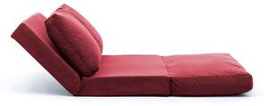 Design összecsukható kanapé Wandella 120 cm piros-barna