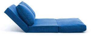 Design összecsukható kanapé Wandella 120 cm kék