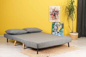 Design összecsukható kanapé Felicitas 120 cm világosszürke